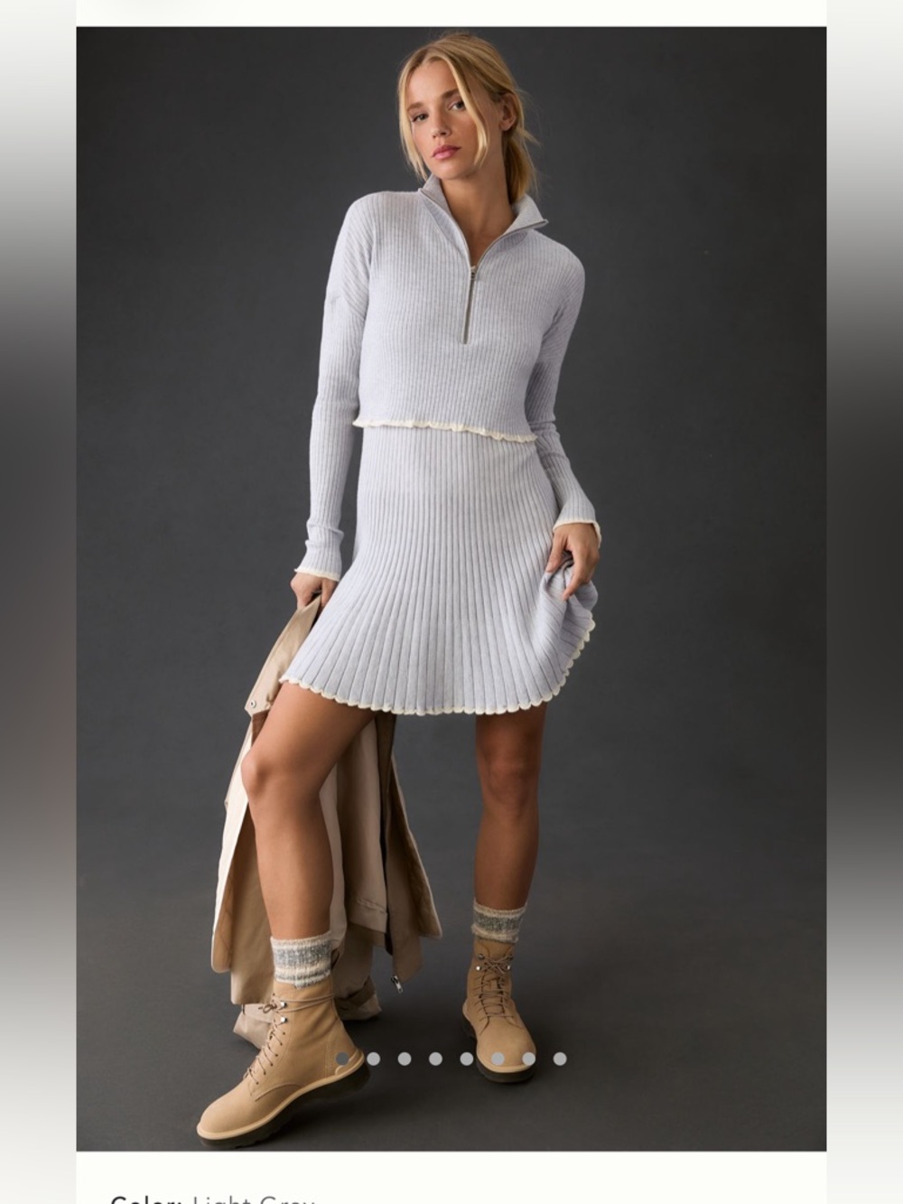 Miles sweater mini dress xxs